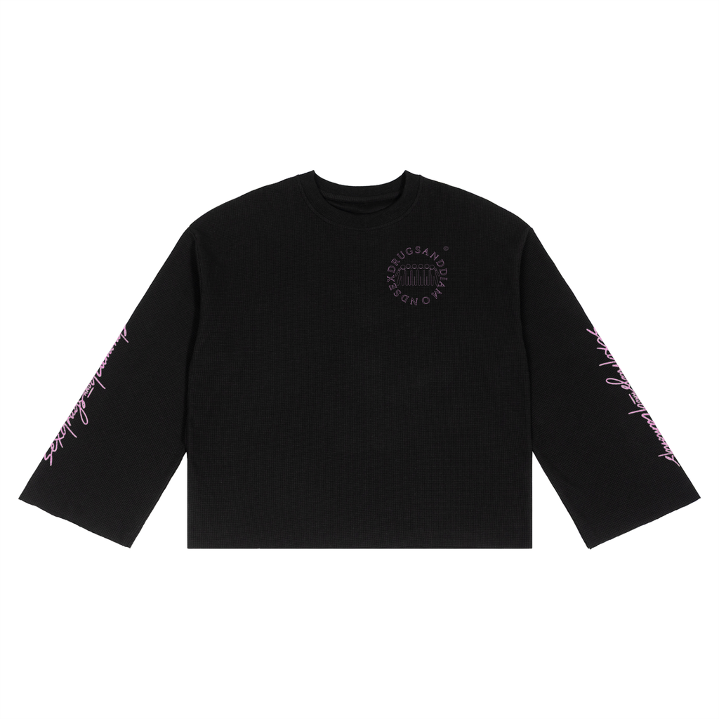 Pink Unisex Waffle T-Shirt