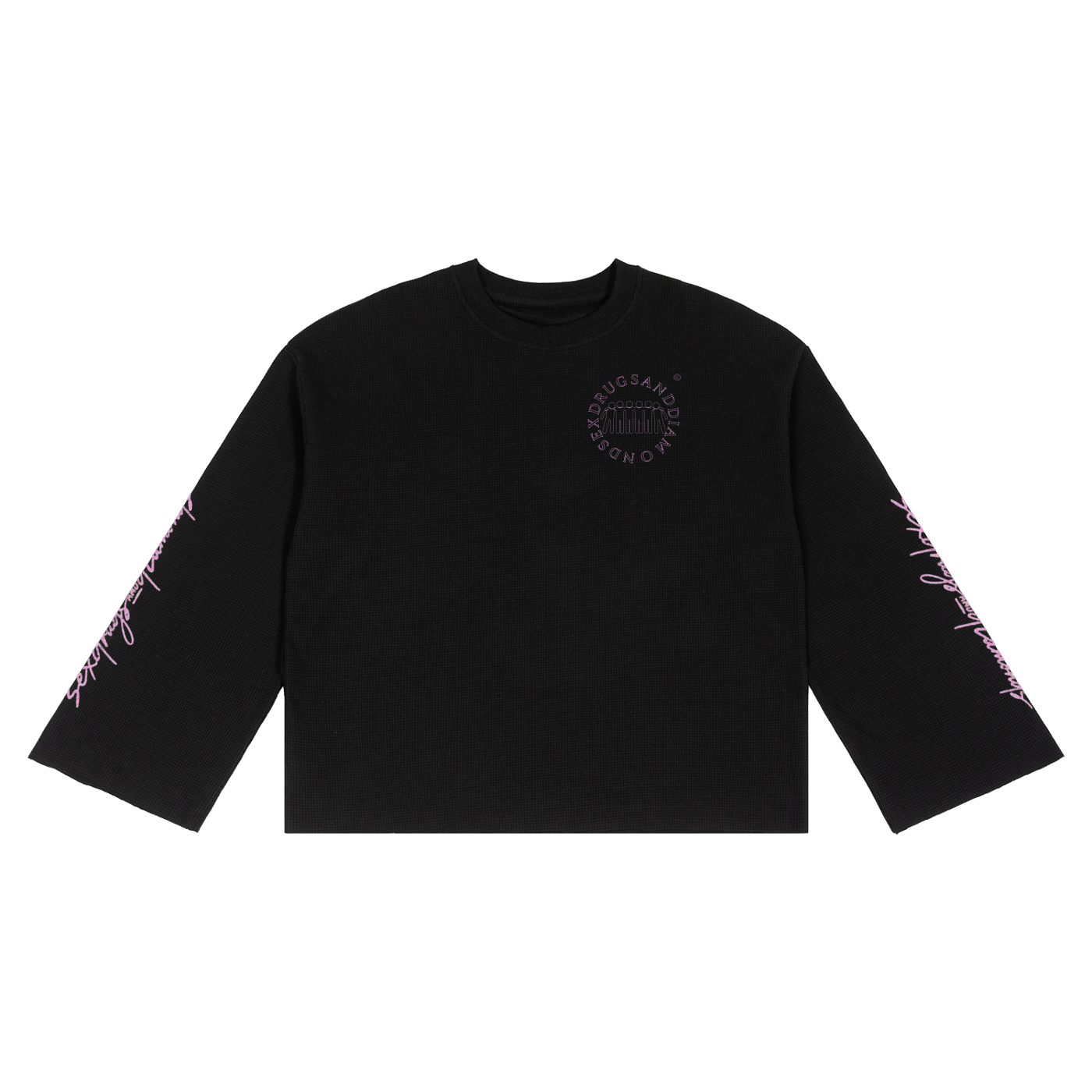 Pink Unisex Waffle T-Shirt
