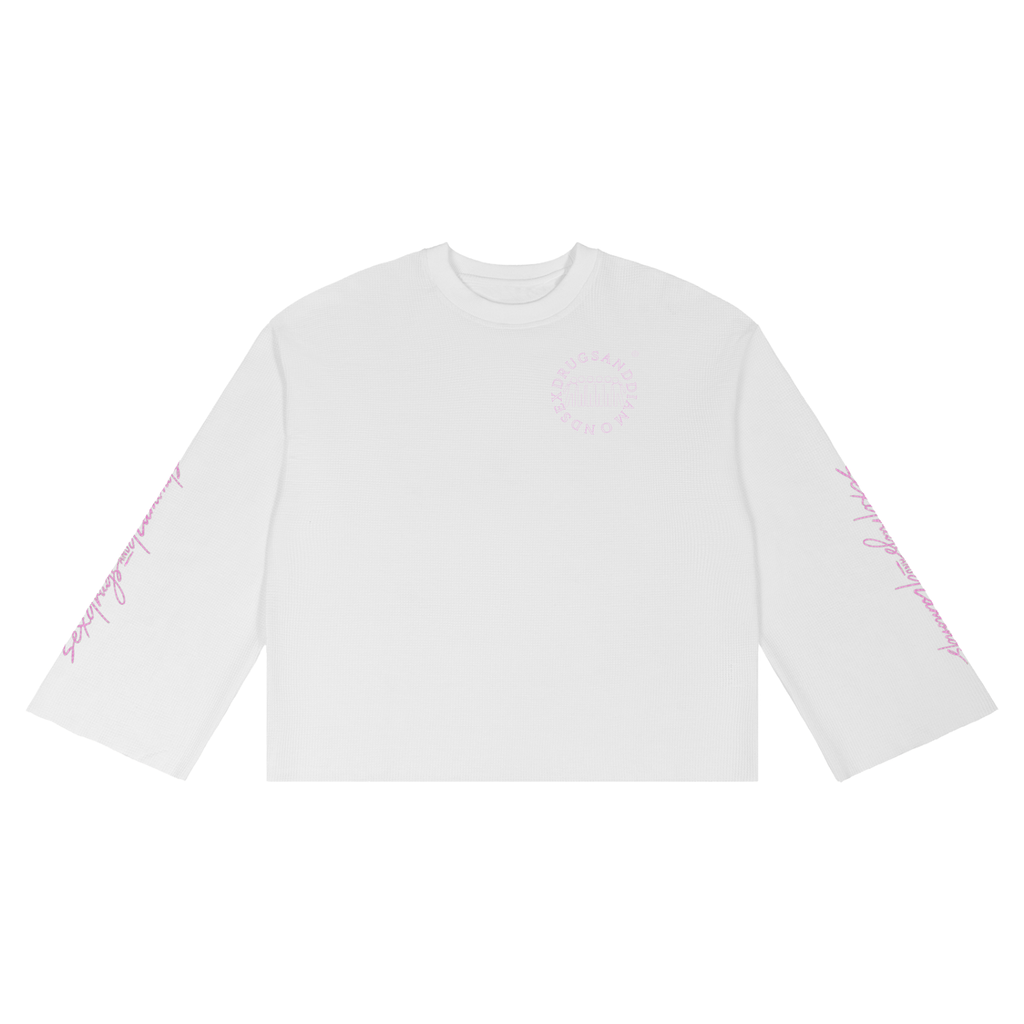 Pink Unisex Waffle T-Shirt