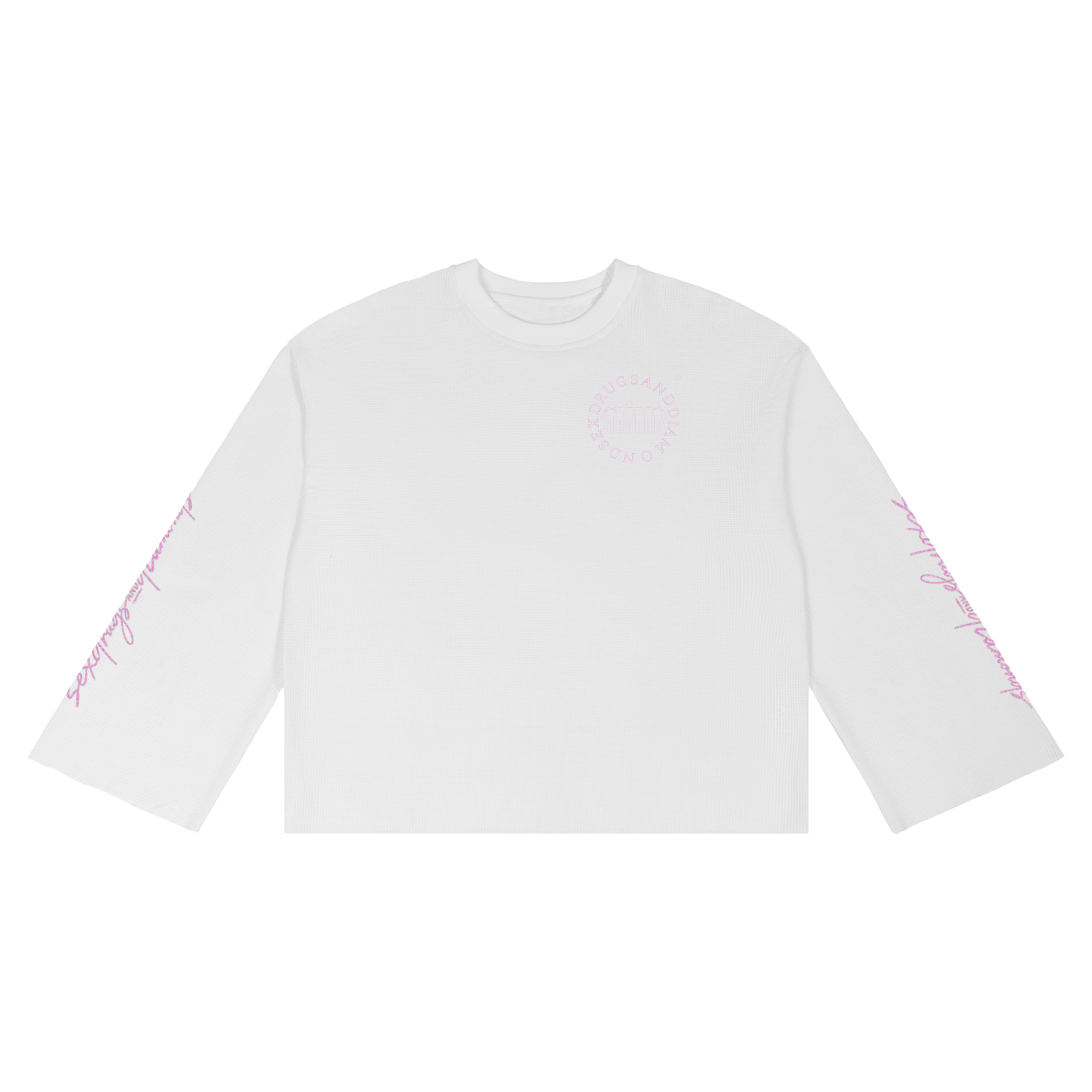 Pink Unisex Waffle T-Shirt